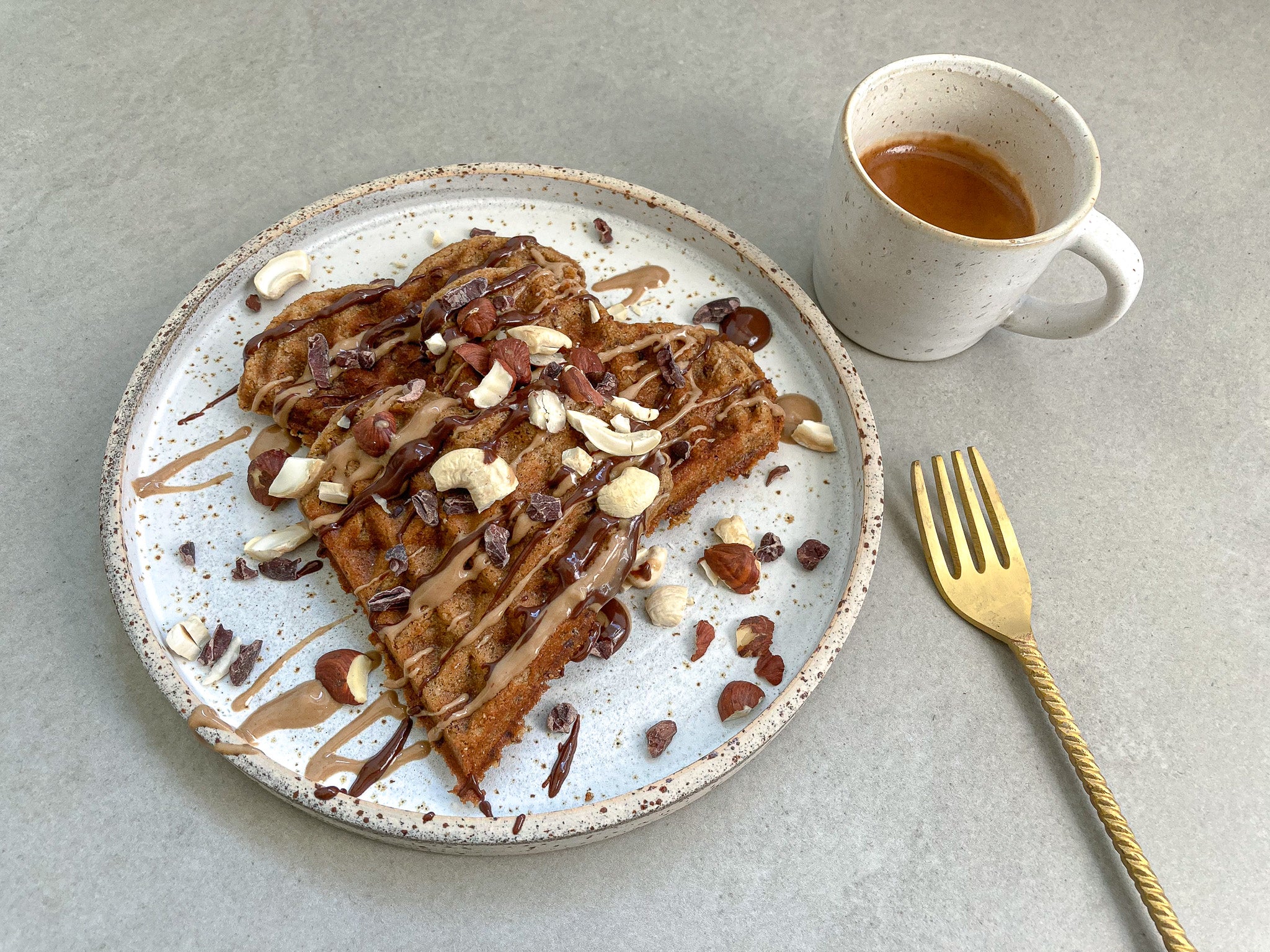 Erdmandel Waffeln