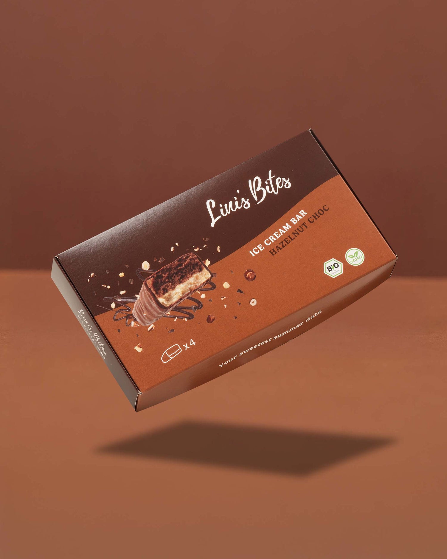Organic Ice Cream Bars - Hazelnut Choc (Box of 4)
