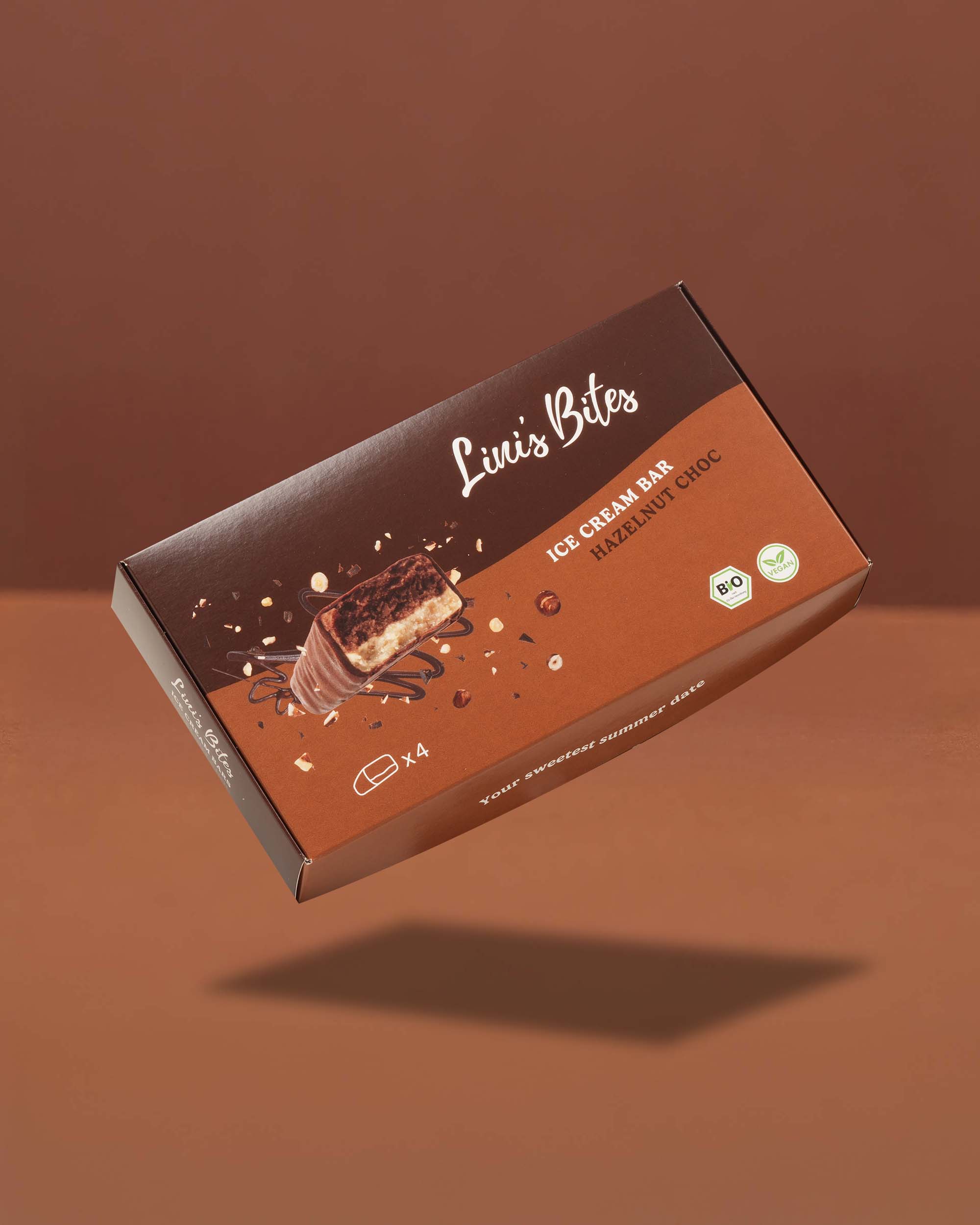 Organic Ice Cream Bars - Hazelnut Choc (Box of 4)