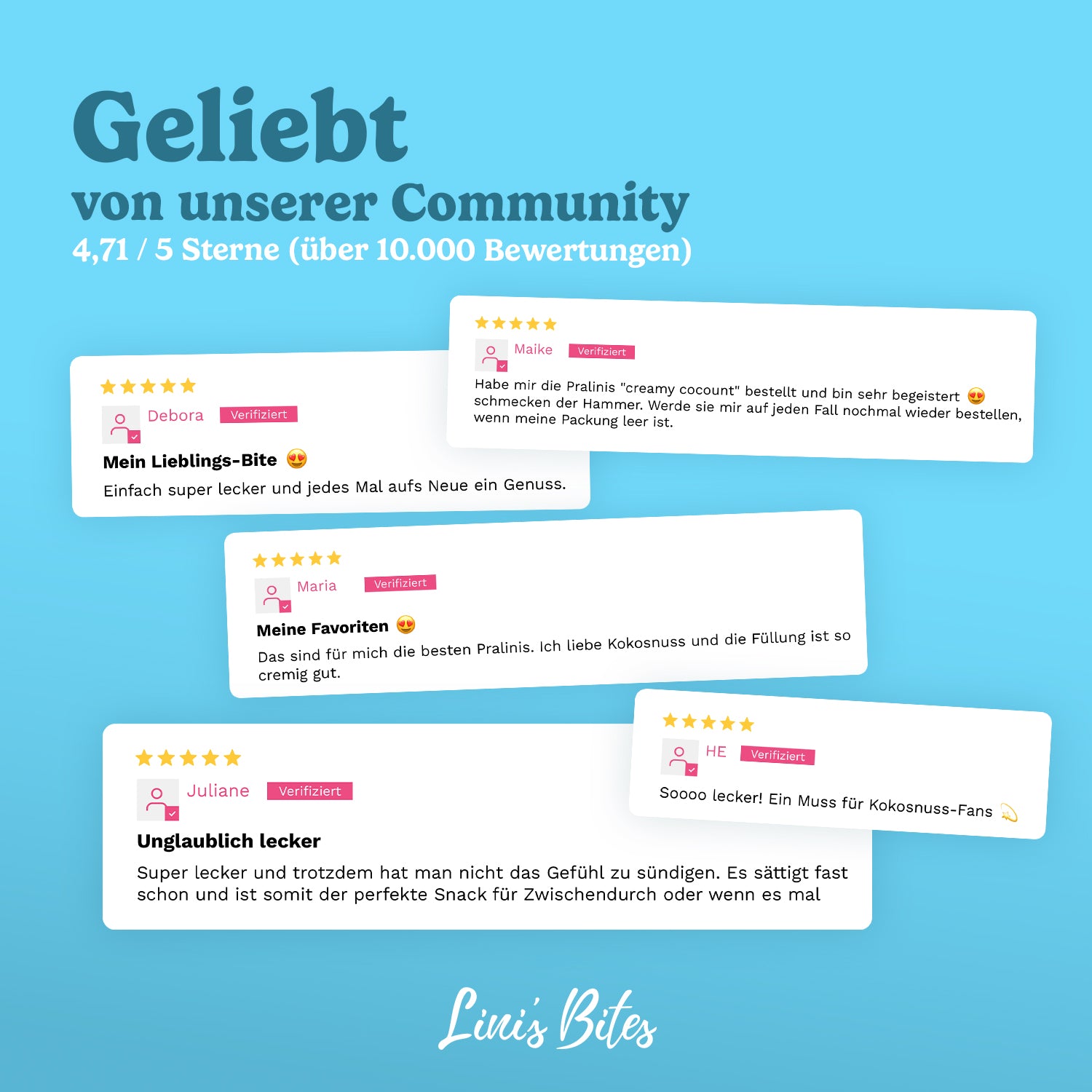 Bio Pralinis Creamy Coconut 2.0 (12er Box)