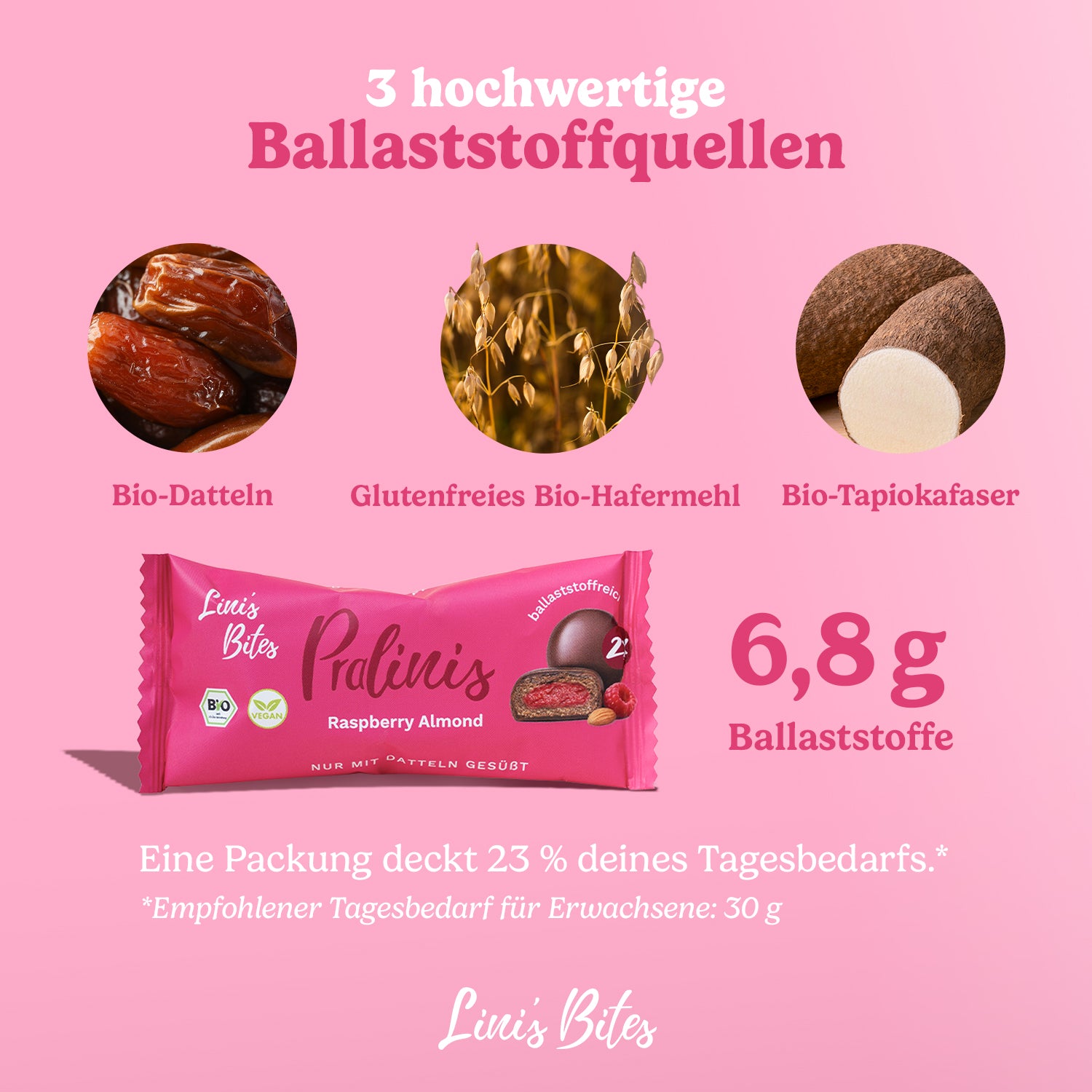 Bio Pralinis Raspberry Almond 2.0 (12er Box)
