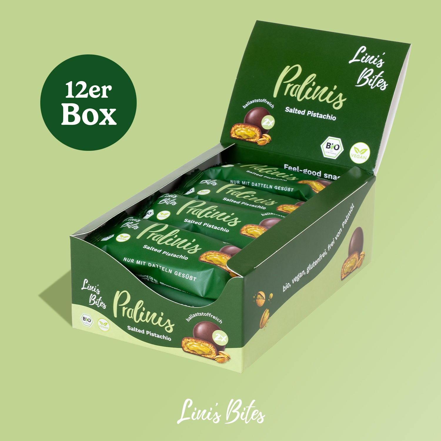 Bio Pralinis Salted Pistachio (12er Box)