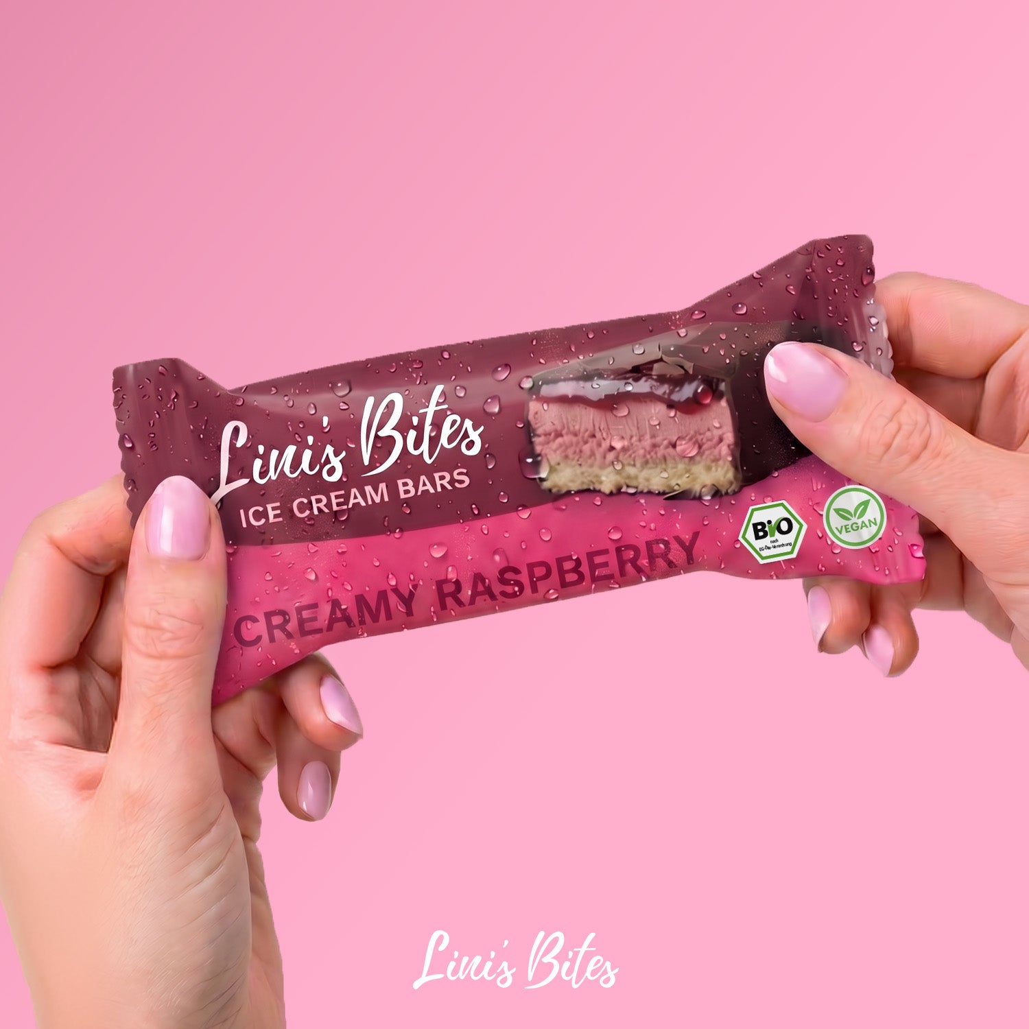 Bio Ice Cream Bars Creamy Raspberry (4er Box)