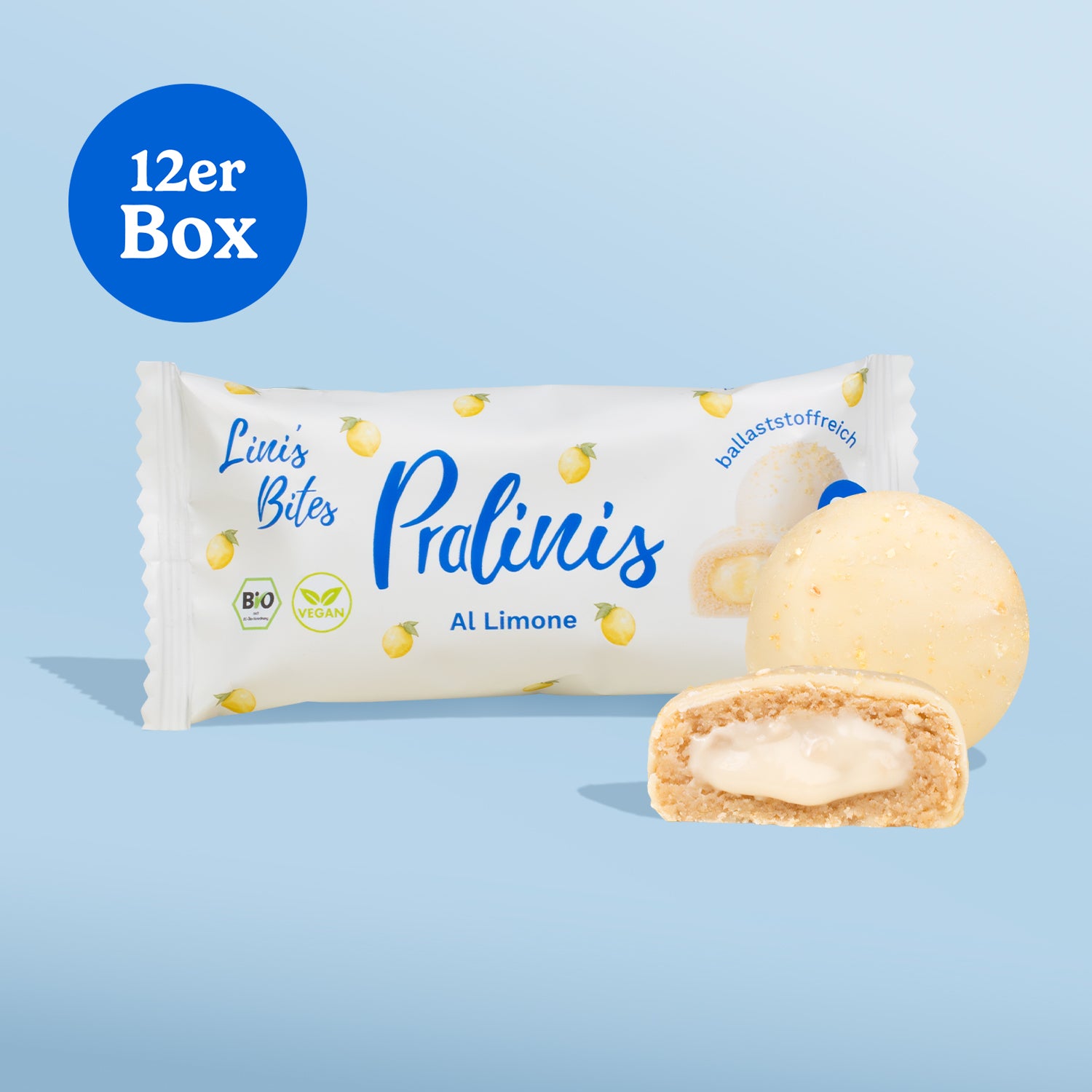 Bio Pralinis Al Limone – Limited Wedding Edition (12er Box)