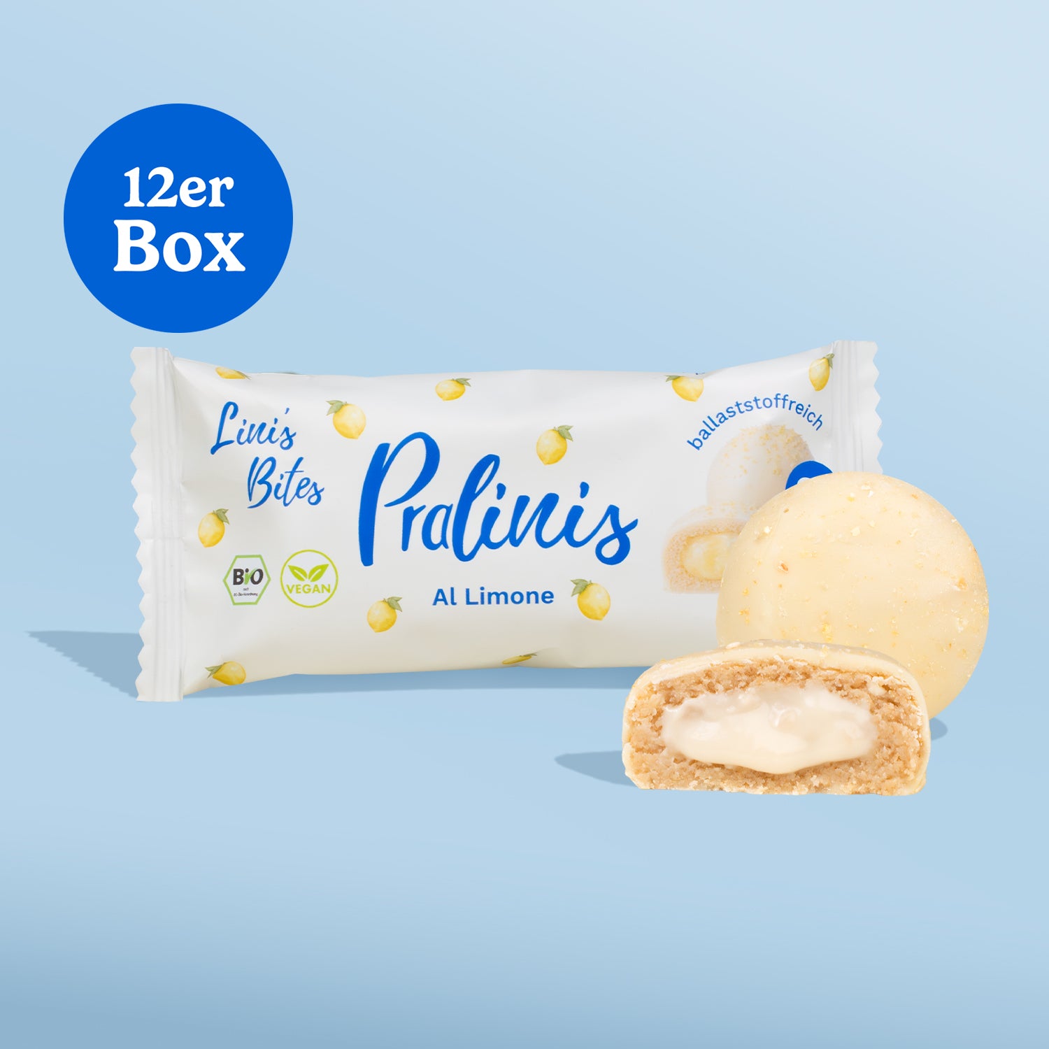 Bio Pralinis Al Limone – Limited Wedding Edition (12er Box)