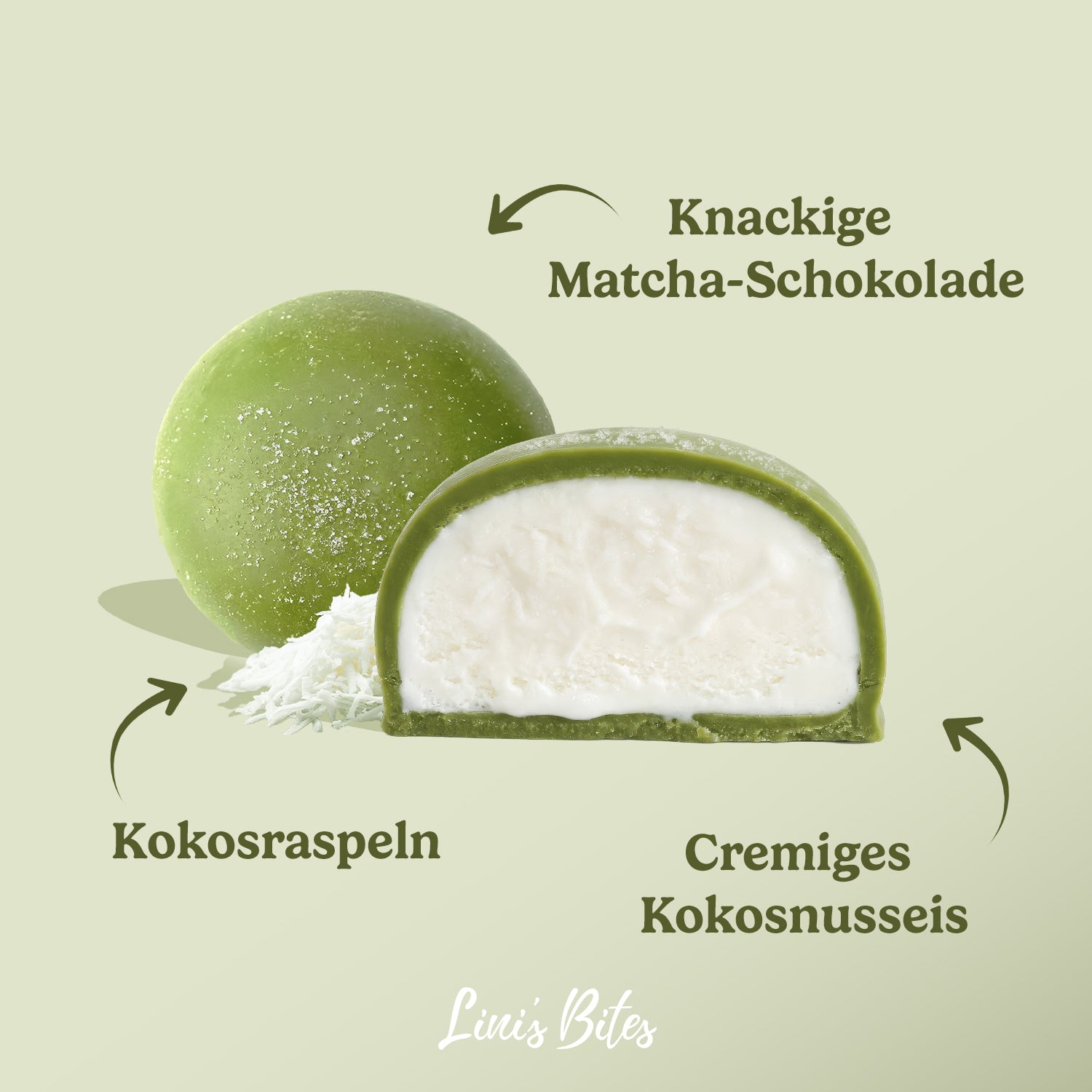 Bio Pralinis Gelato Matcha Coconut (10 Stück)