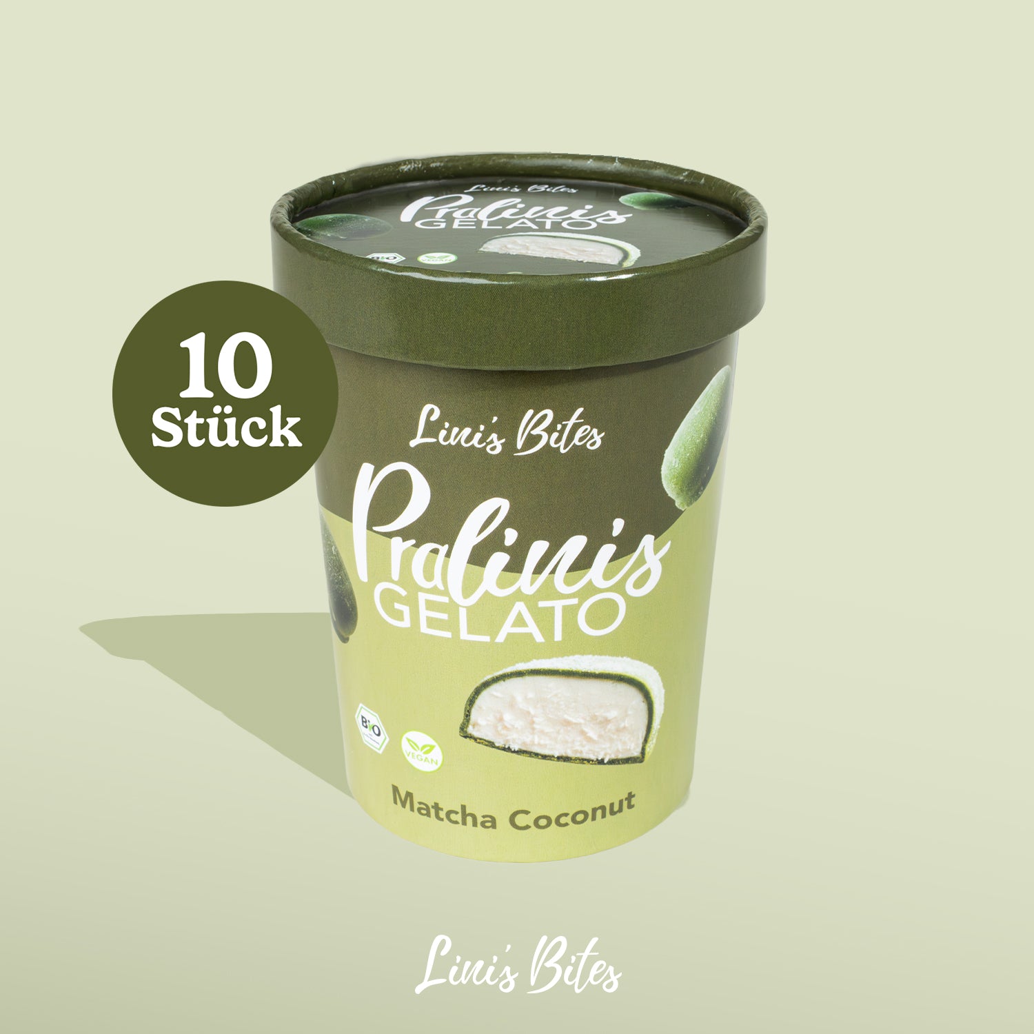 Bio Pralinis Gelato Matcha Coconut (10 Stück)