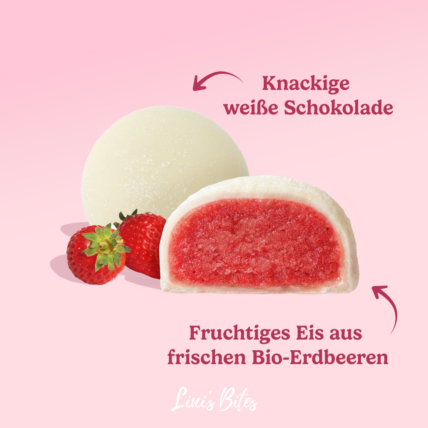 Bio Pralinis Gelato White Strawberry (10 Stück)