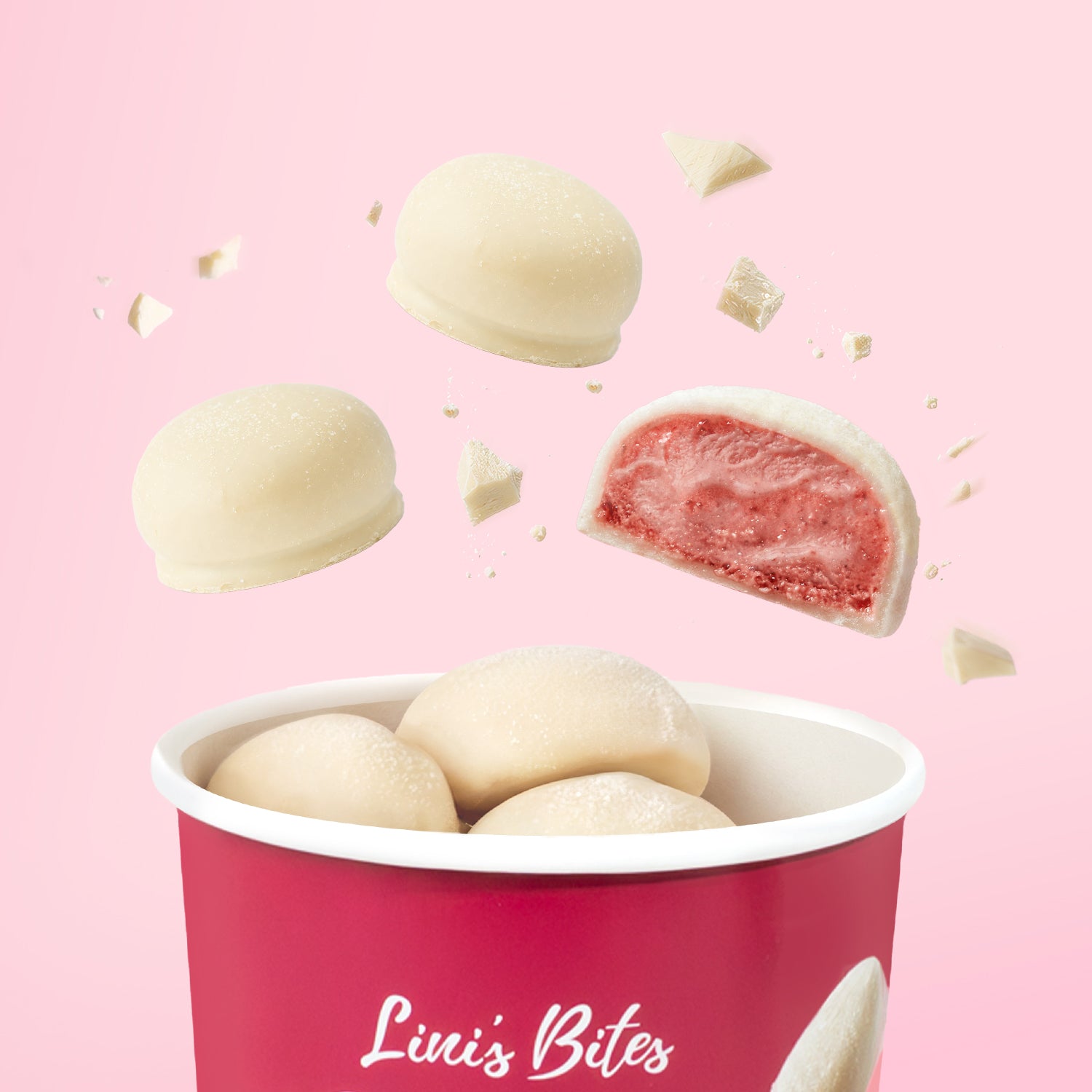 Bio Pralinis Gelato White Strawberry (10 Stück)