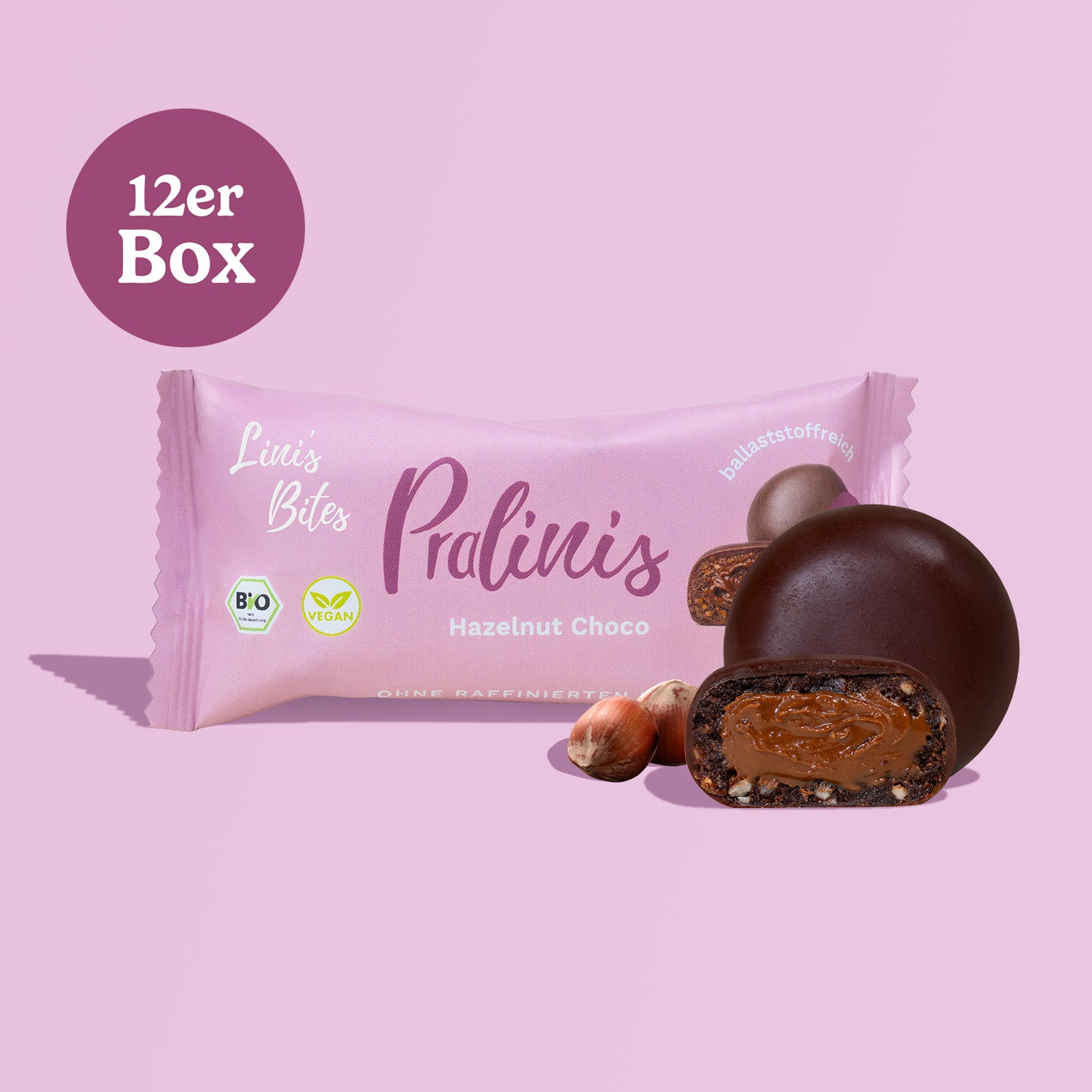Bio Pralinis Hazelnut Choco (12er Box)