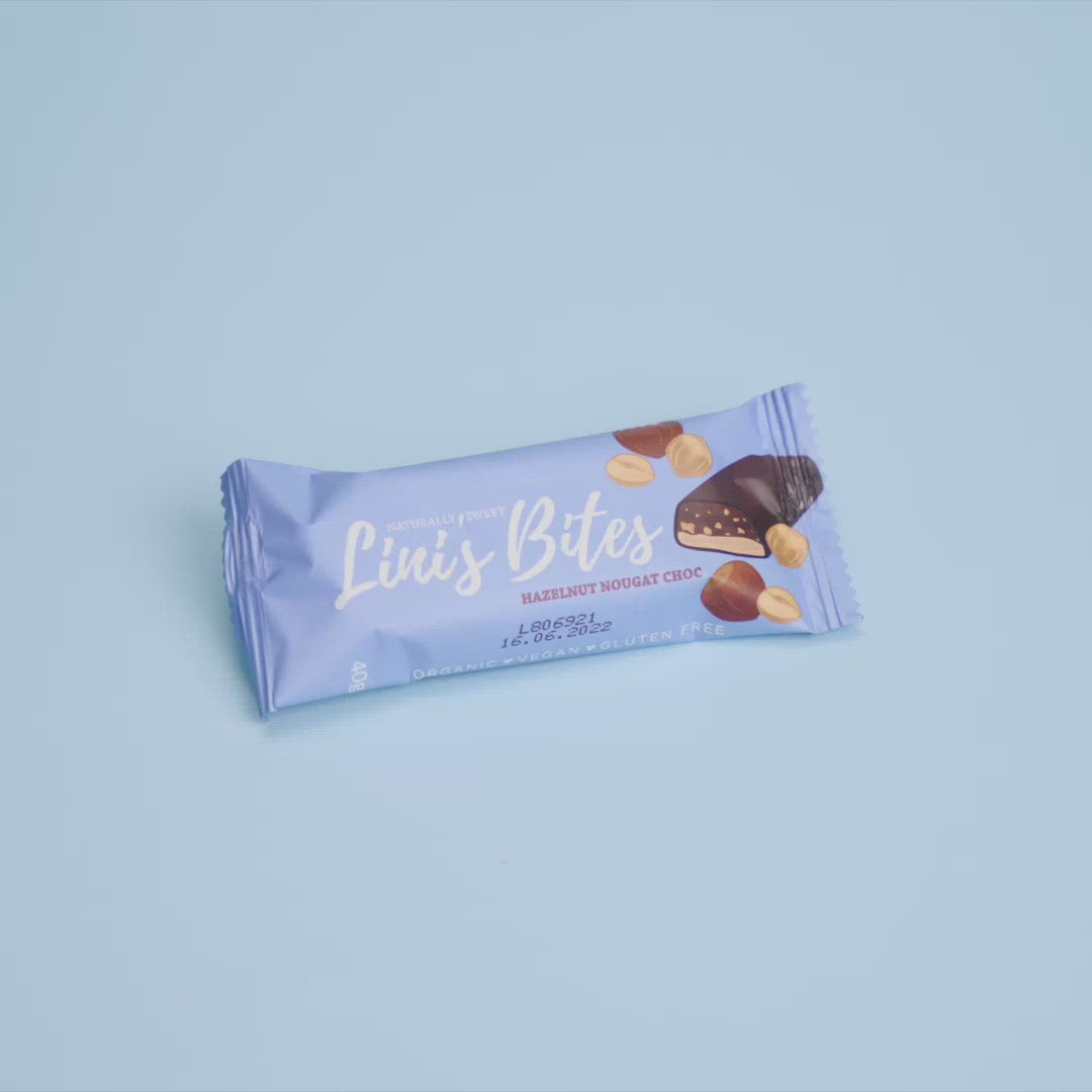 Barrita de chocolate con turrón de avellana - ecológica (caja de 12)