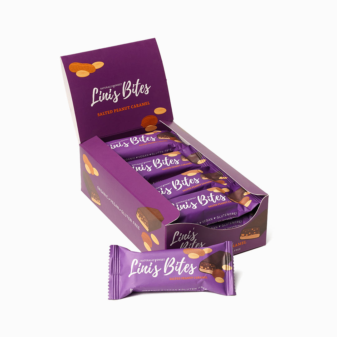 Barra de caramelo de maní salado - Orgánico (Caja de 12)