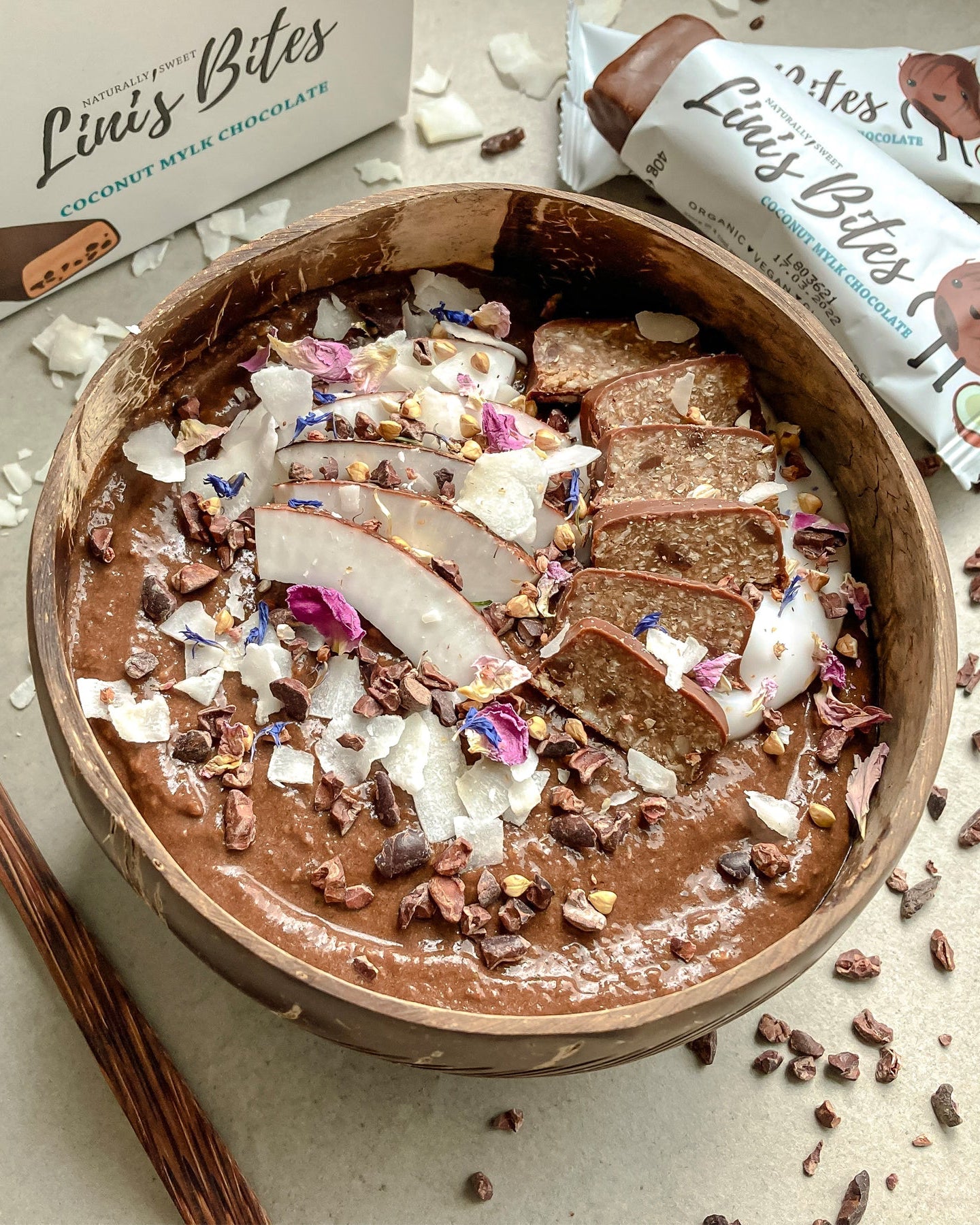 Coconut Mylk Chocolate Riegel - Bio (12er Box) - Linis Bites
