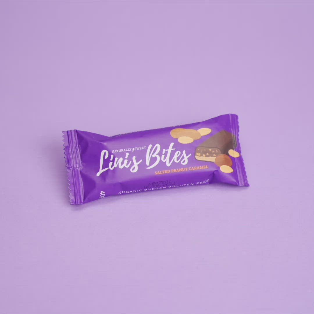 Barra de caramelo de maní salado - Orgánico (Caja de 12)