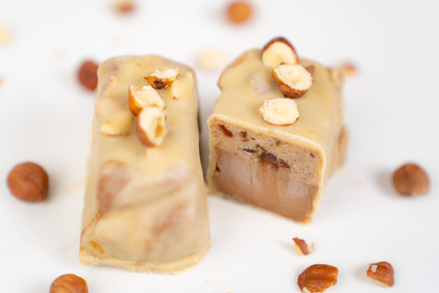 White Hazelnut Ice Cream Bars