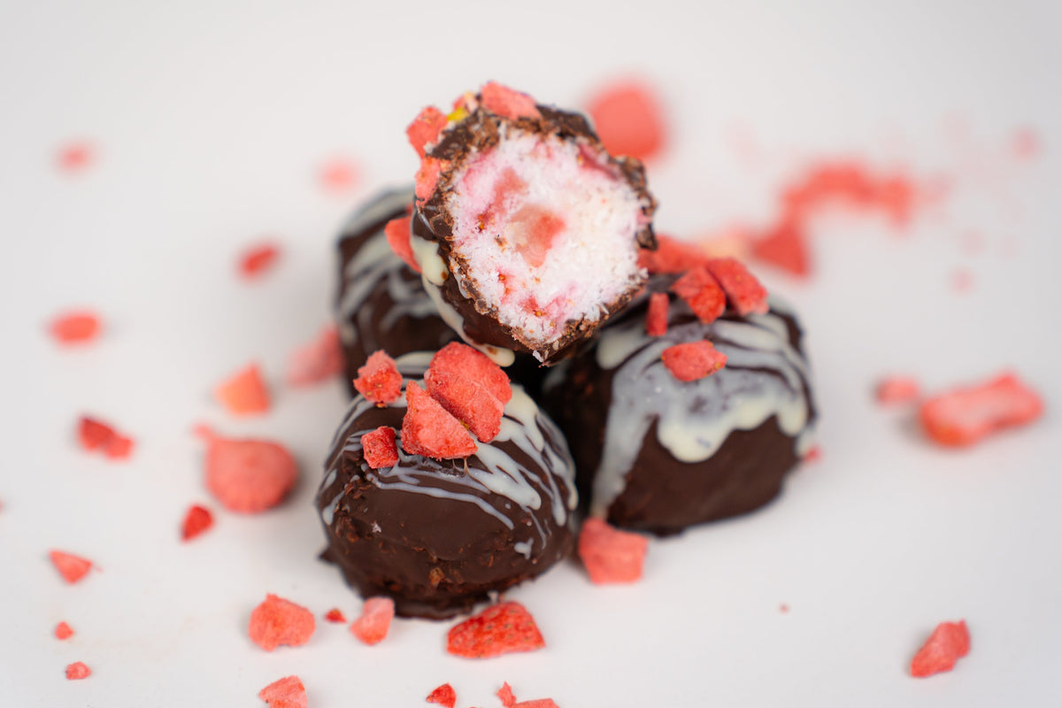 White Strawberry Balls