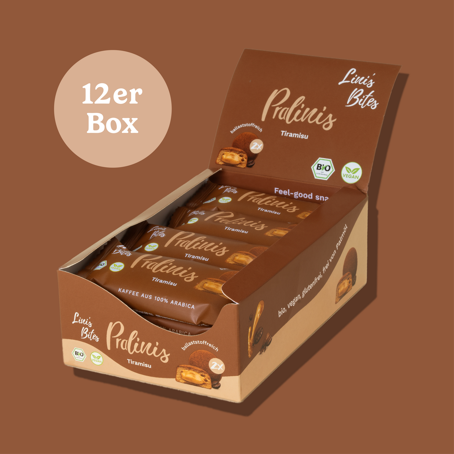 Bio Pralinis Tiramisu 2.0 (12er Box)