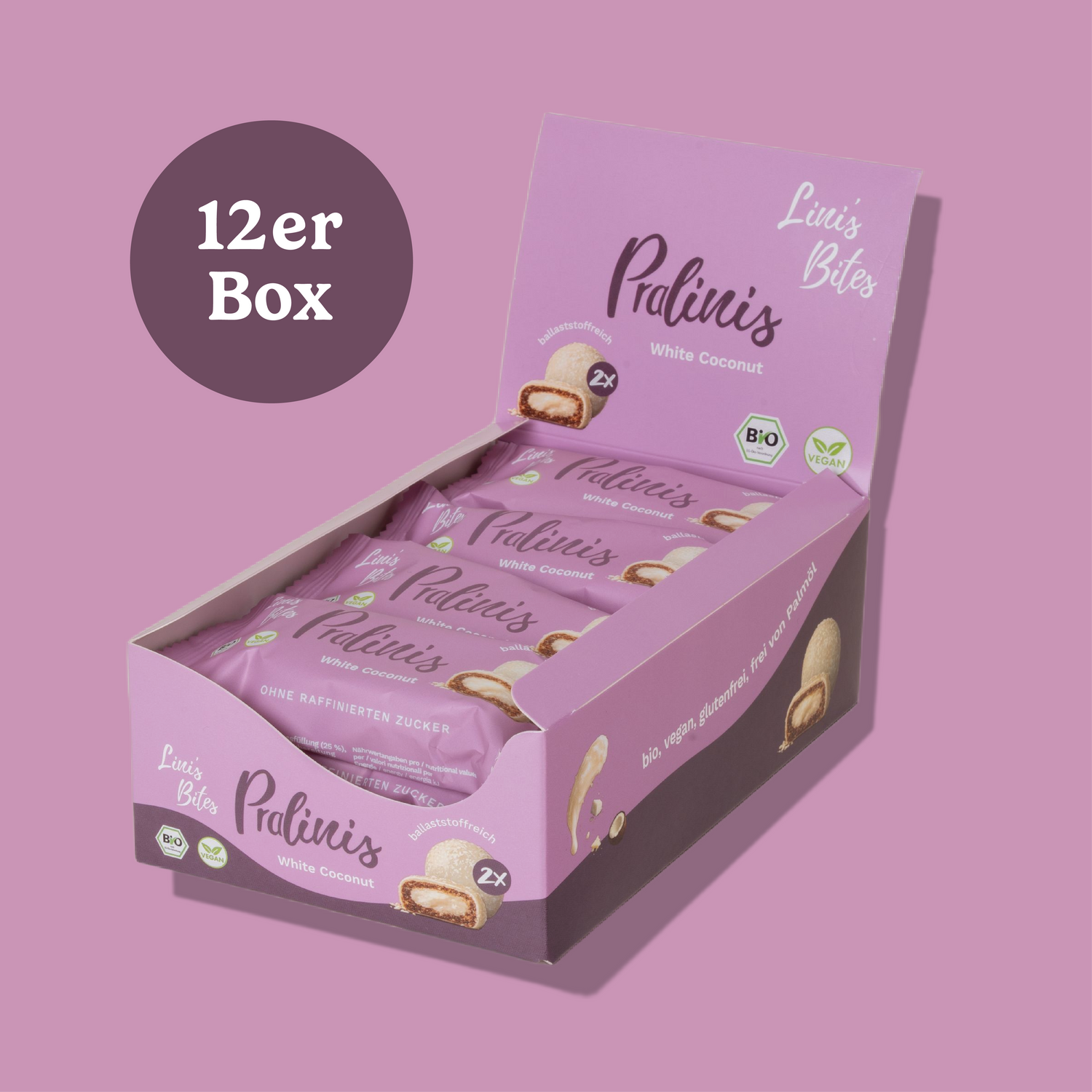 Bio Pralinis White Coconut 2.0 (12er Box)