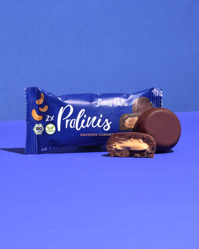 Bio Pralinis Brownie Caramel (12er Box)