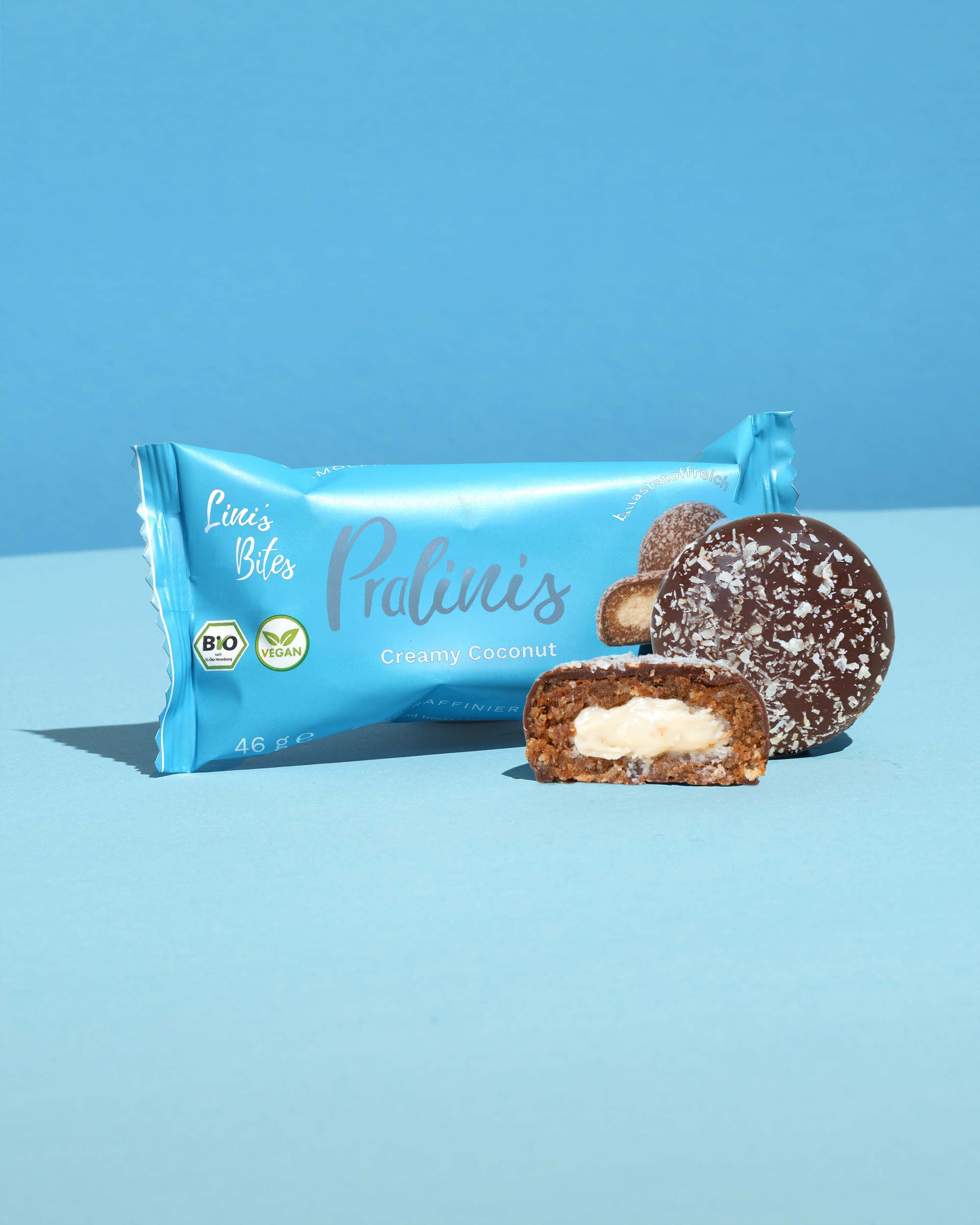 Biologische Pralinis Romige Kokosnoot (doos van 12)