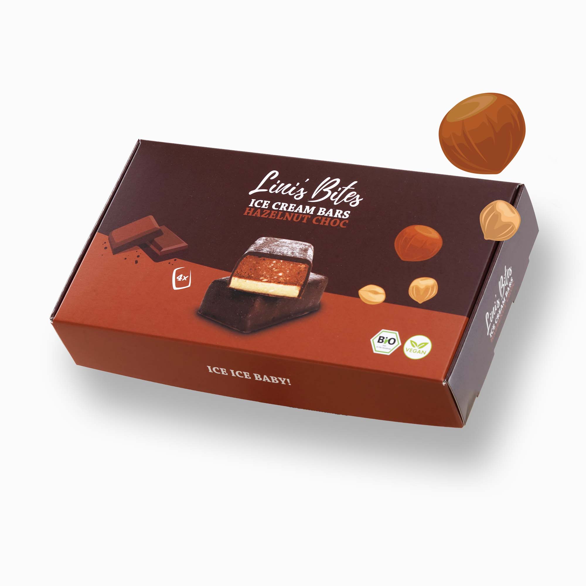 Bio Ice Cream Bars - Hazelnut Choc (4er Box)