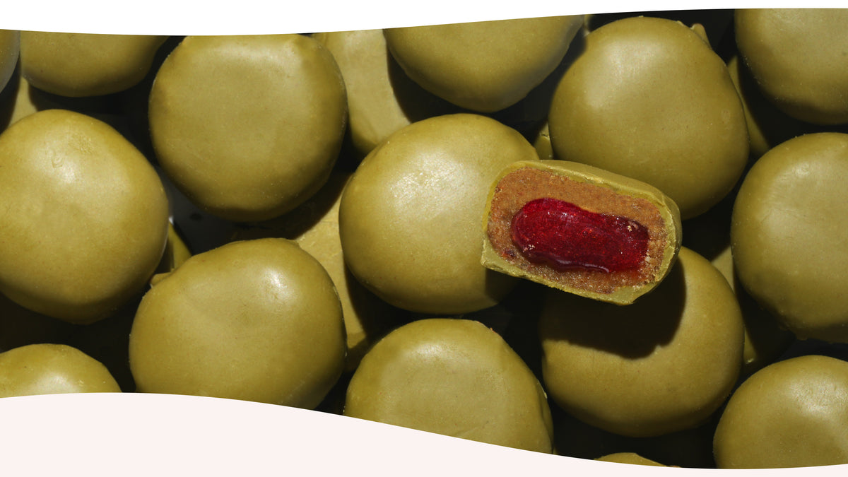 Bio Pralinis Matcha Raspberry (12er Box) – Linis Bites