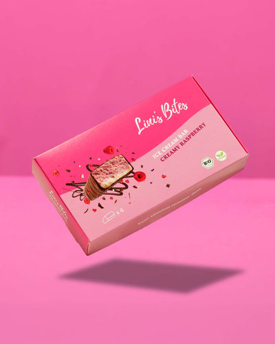 Bio Ice Cream Bars - Creamy Raspberry (4er Box)