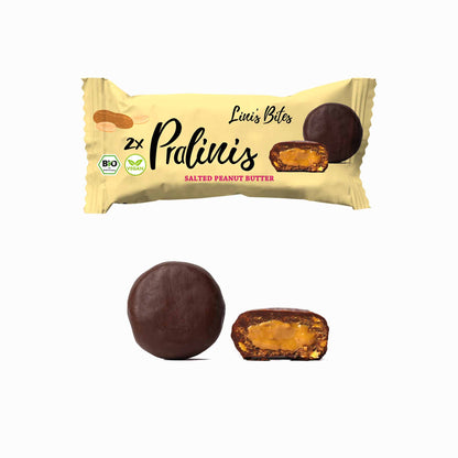 Salted Peanut Butter Pralinis - Organic (Box of 12)