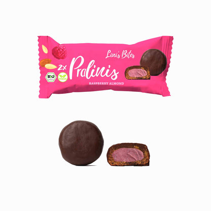 Raspberry Almond Pralinis - Bio (12er Box)