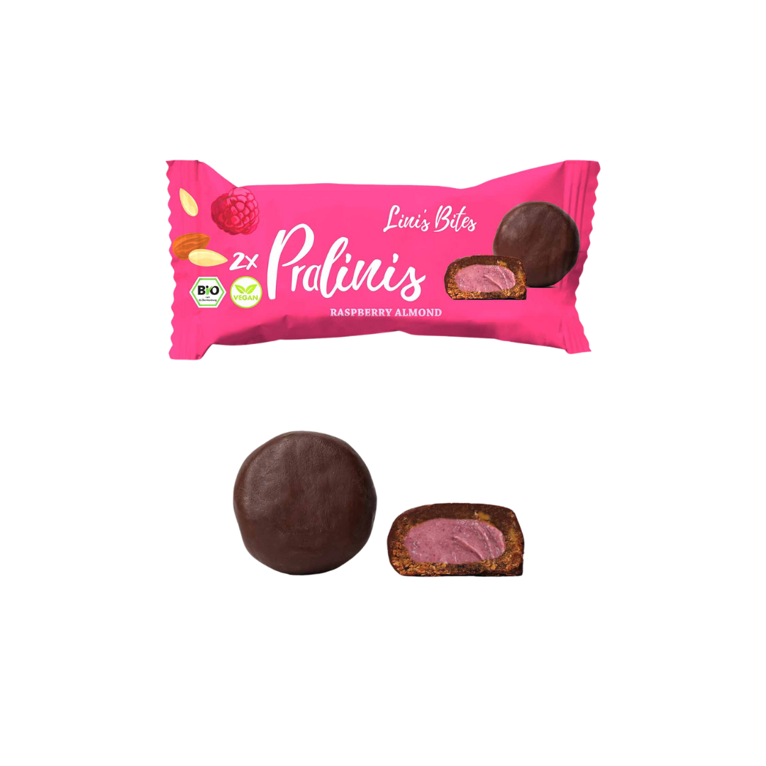 Bio Pralinis Raspberry Almond (12er Box)