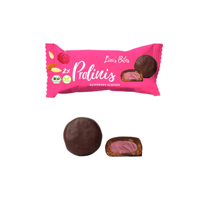 Bio Pralinis Raspberry Almond (12er Box)