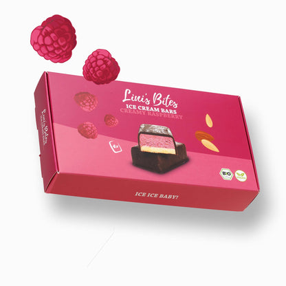 Organic Ice Cream Bars - Creamy Raspberry (Box of 4)