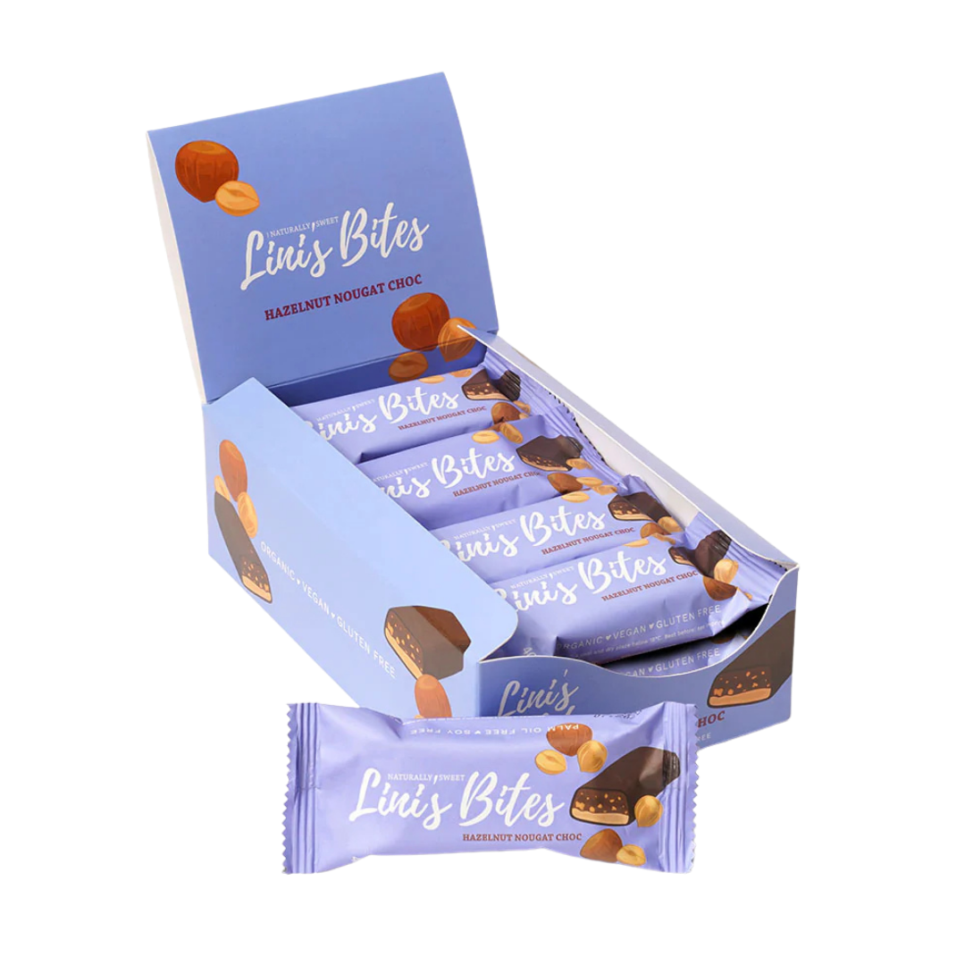 Hazelnut Nougat Choc Bar - Organic (Box of 12)