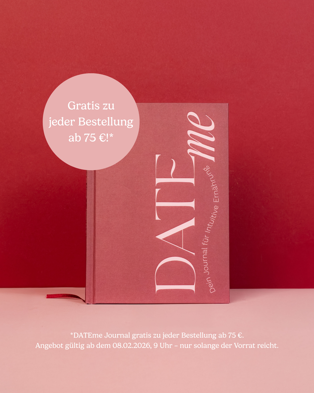 Achtsamkeitsjournal von Linis Bites – DATEme Journal – Packansicht mit Störer und Textinformationen