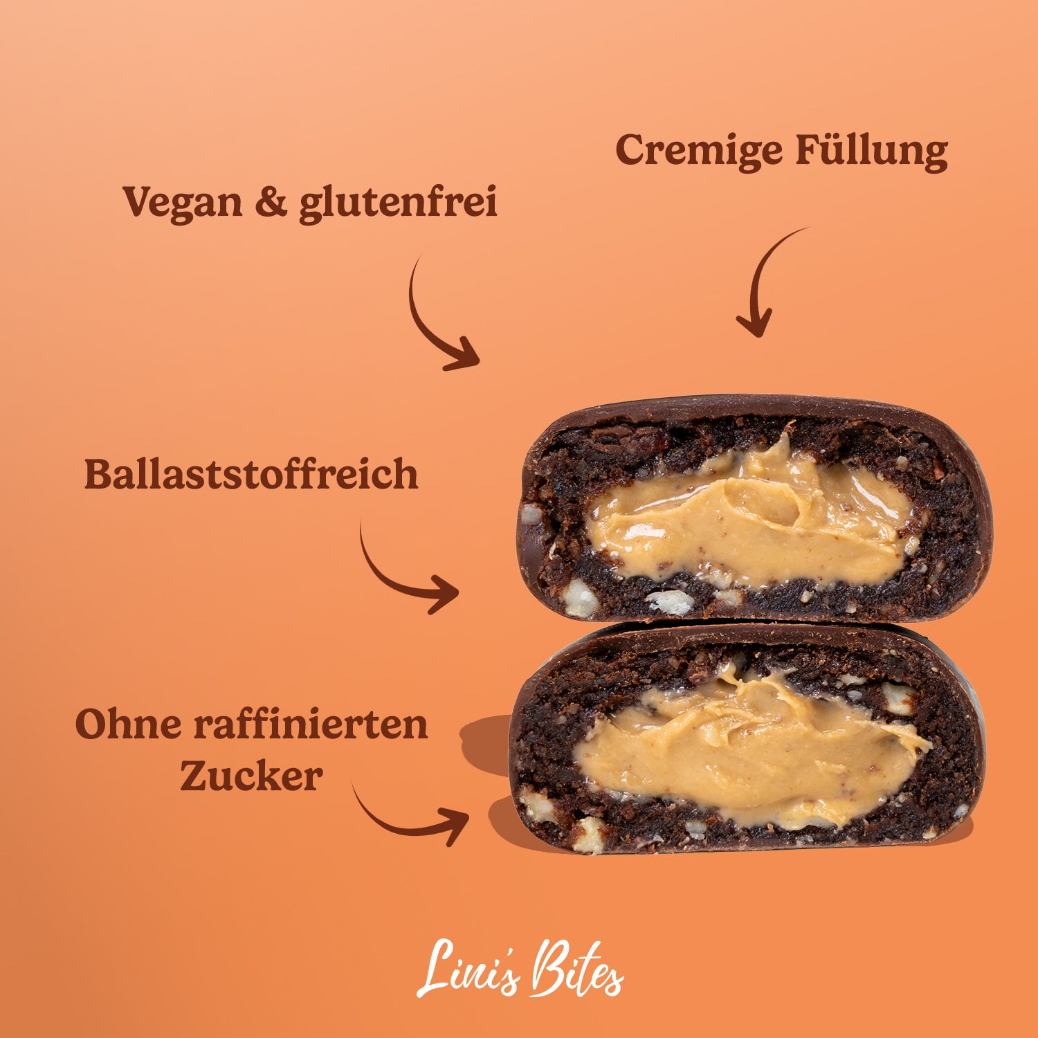 Bio Pralinis Brownie Caramel 2.0 (12er Box)