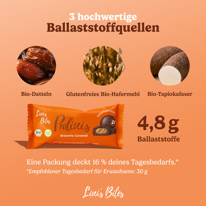Bio Pralinis Brownie Caramel 2.0 (12er Box)