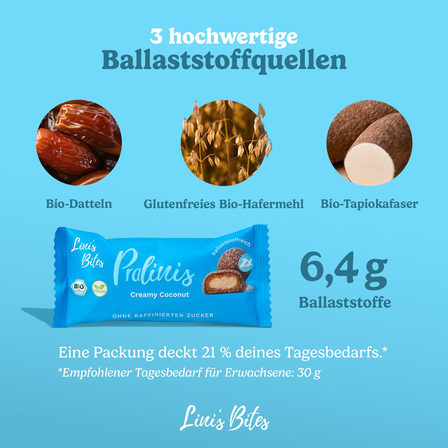 Bio Pralinis Creamy Coconut (12er Box)