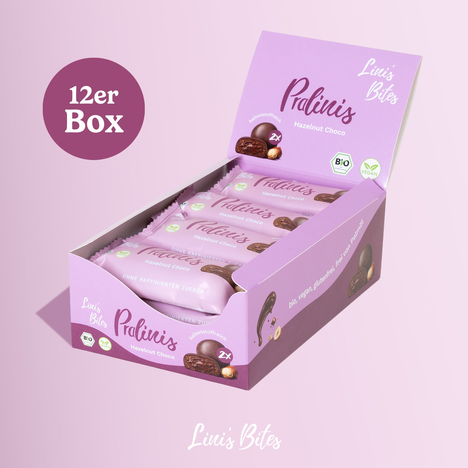 Pralinis Nougat Choco Noisette - Bio (Boite de 12)