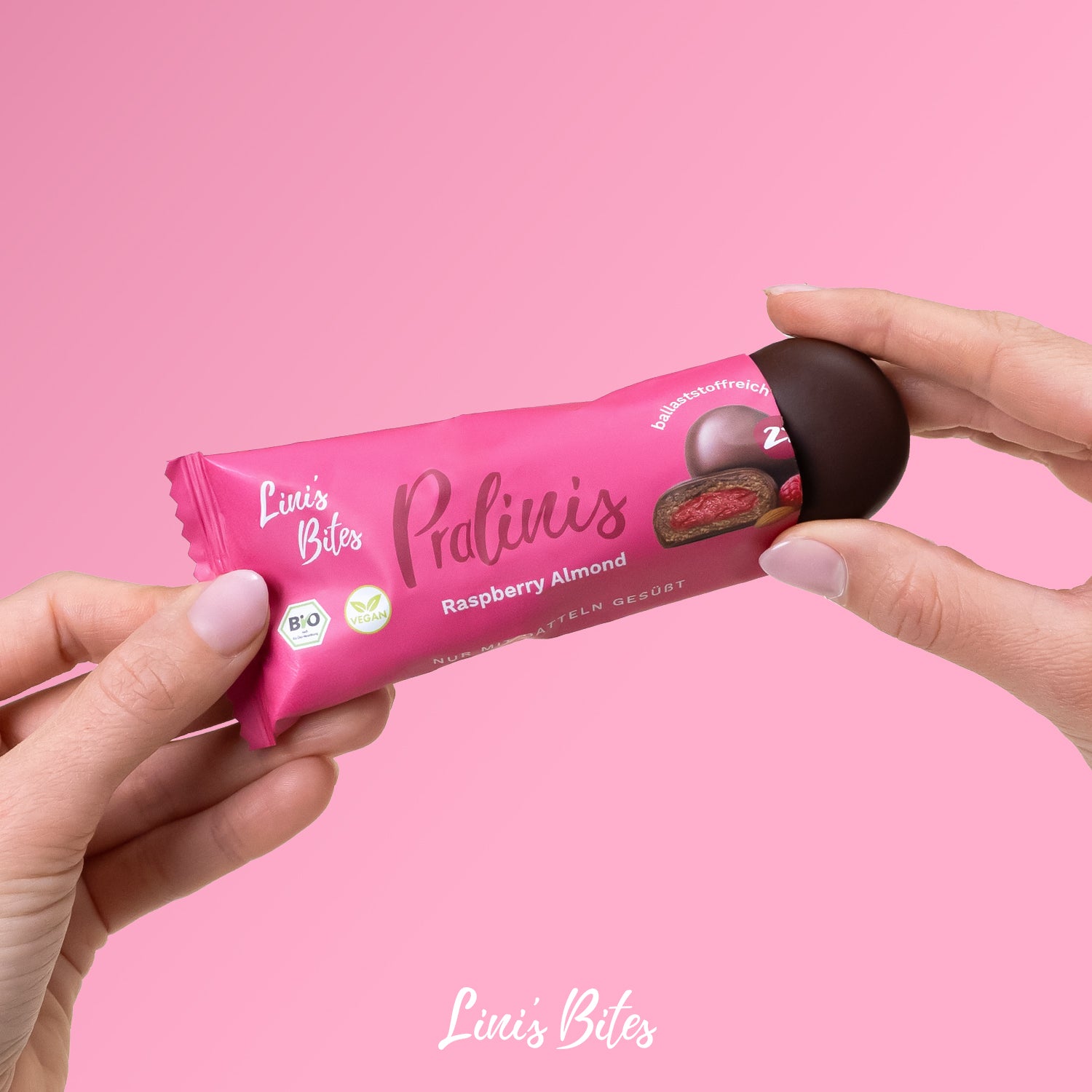 Pralinis Lamponi Mandorle Caramello - Bio (Scatola da 12)
