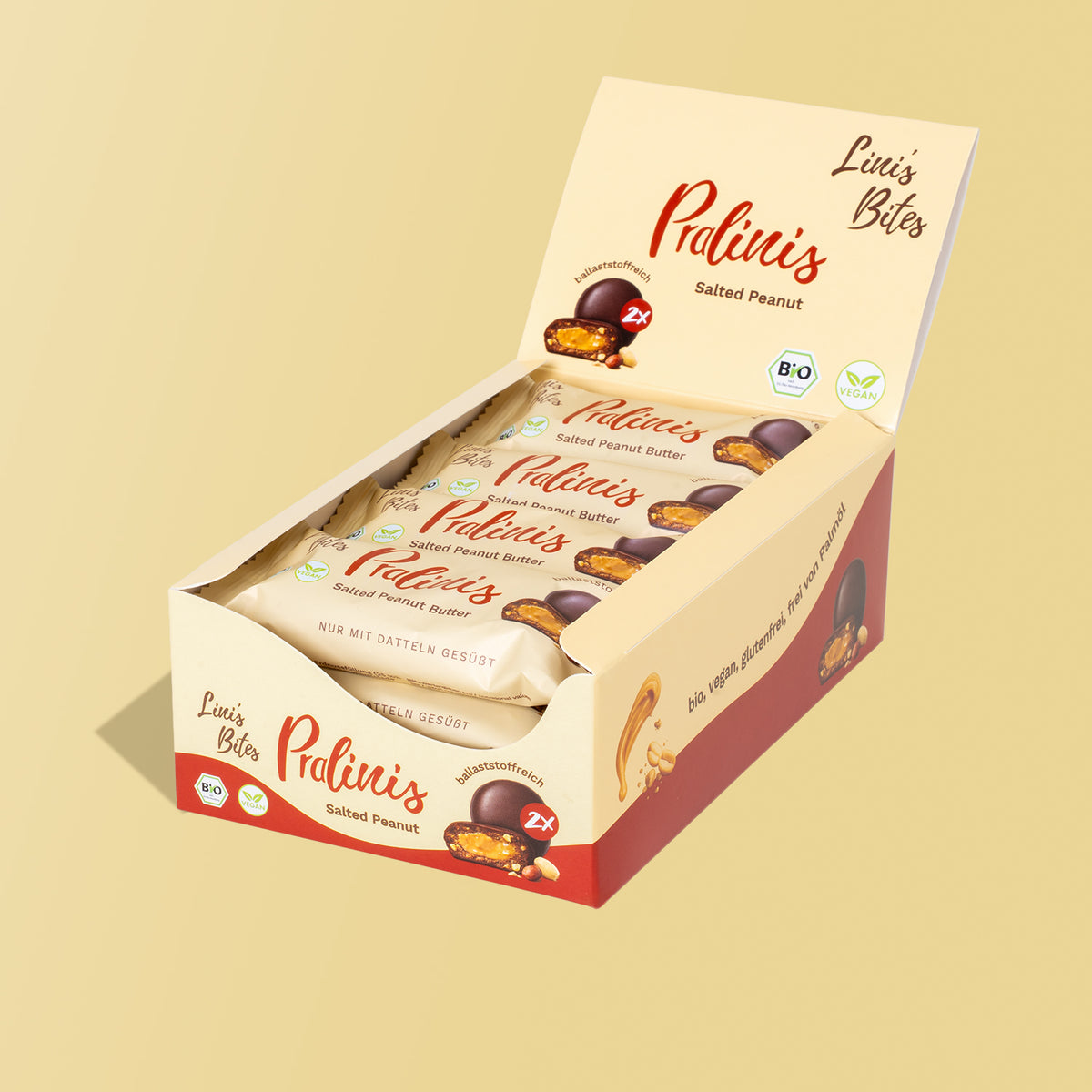 Bio Pralinis Salted Peanut Butter (12er Box)