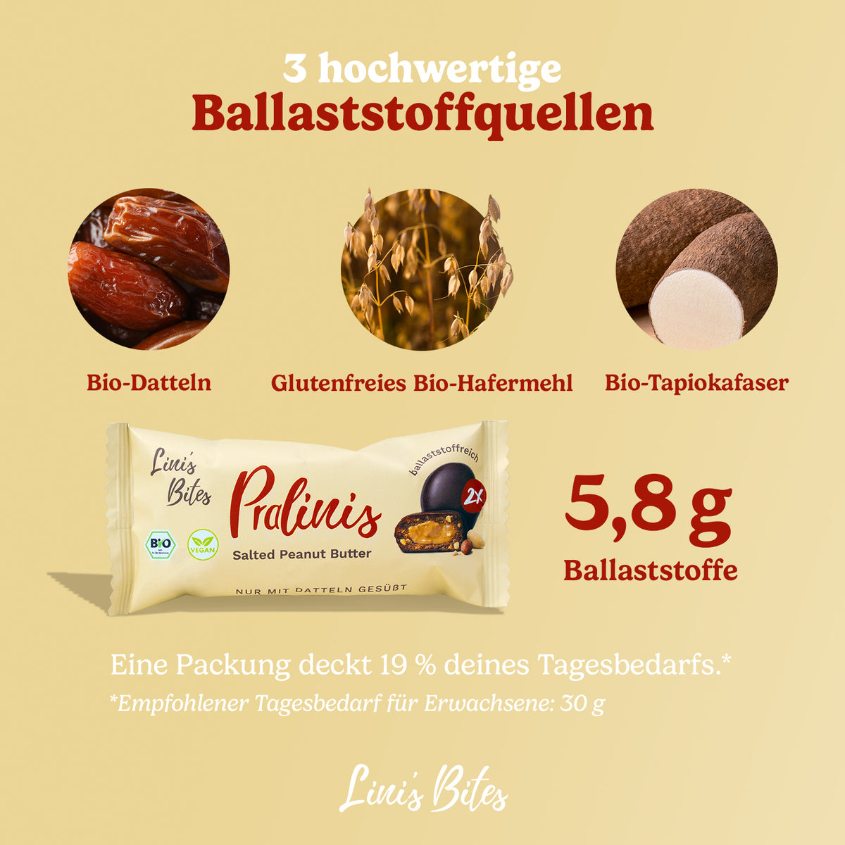 Pralinis Burro di Arachidi - Bio (Scatola da 12)