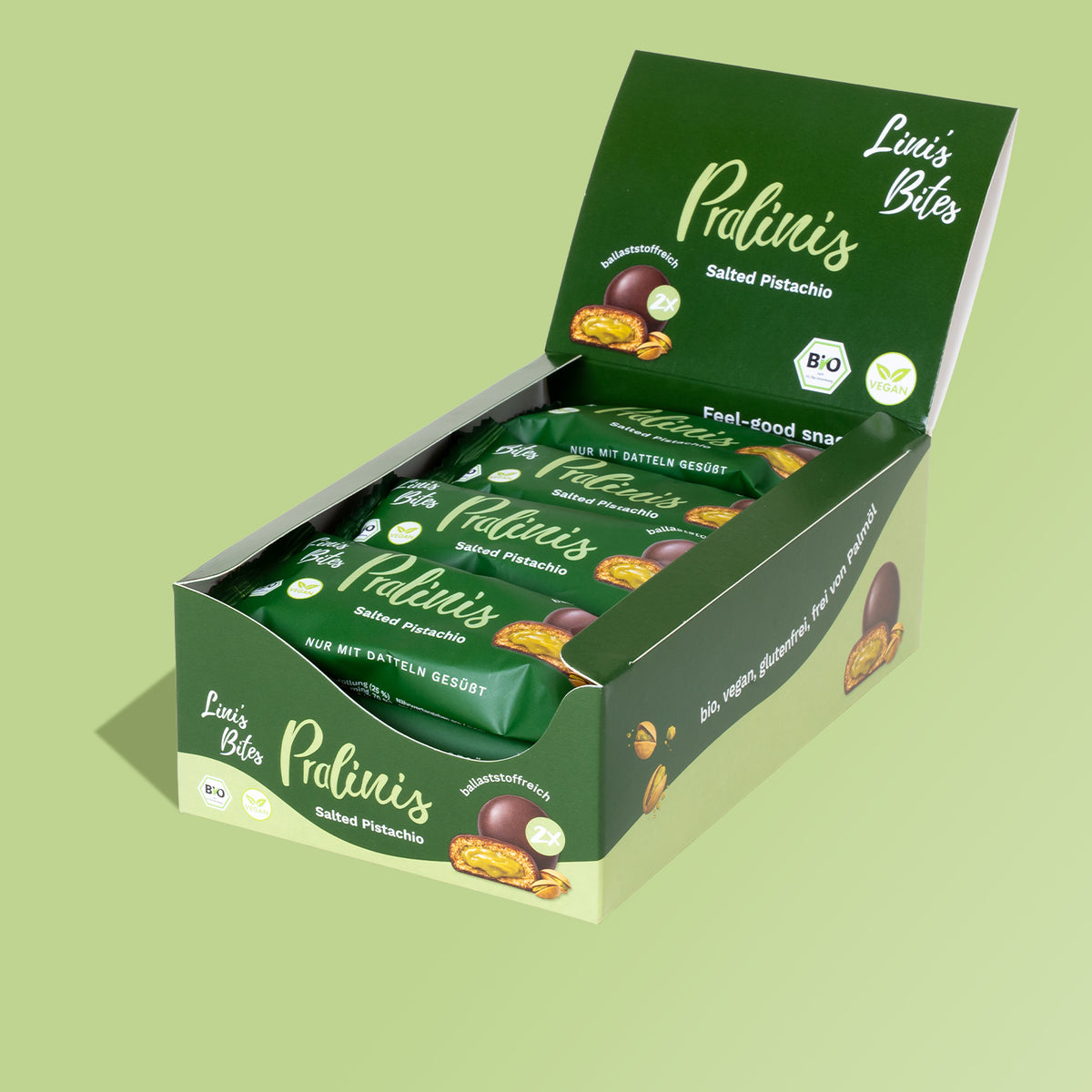 Bio Pralinis Salted Pistachio (12er Box)