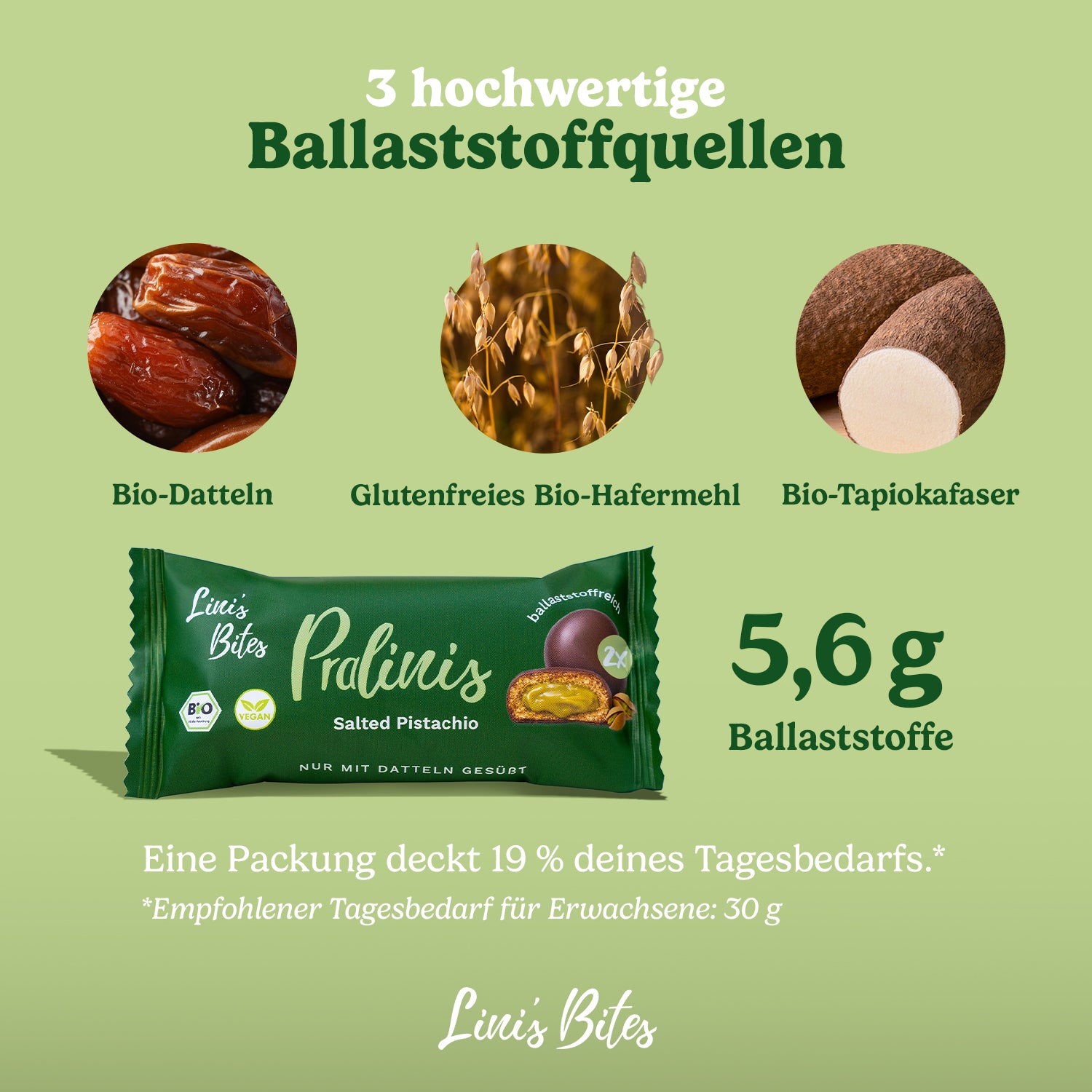 Bio Pralinis Salted Pistachio (12er Box)