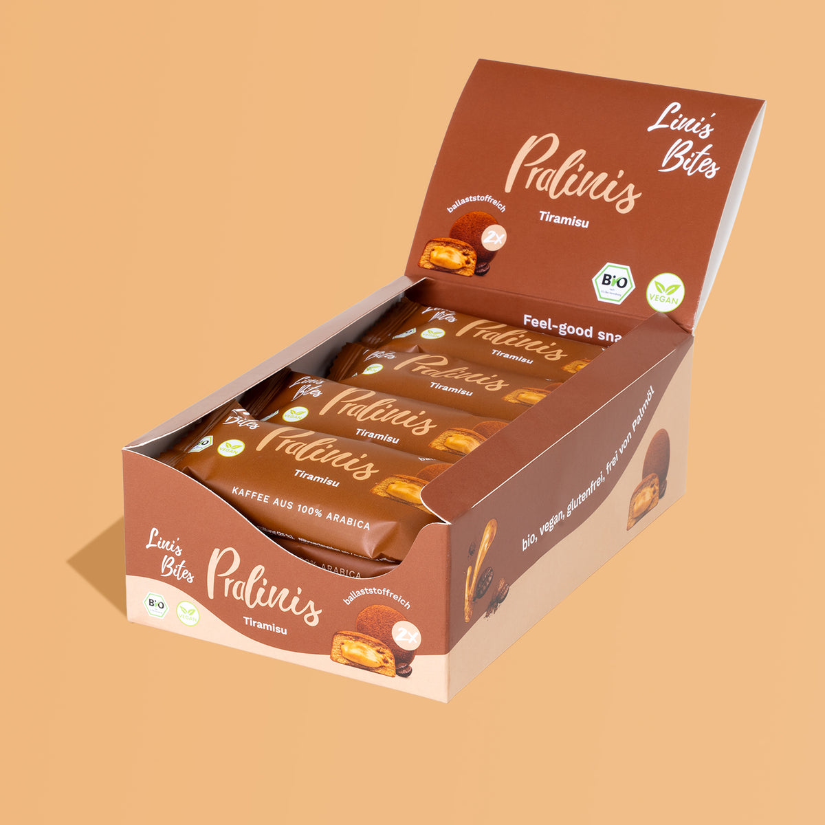 Bio Pralinis Tiramisu (12er Box)
