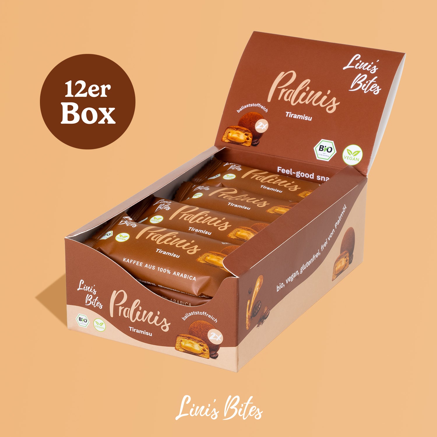 Bio Pralinis Tiramisu (12er Box)