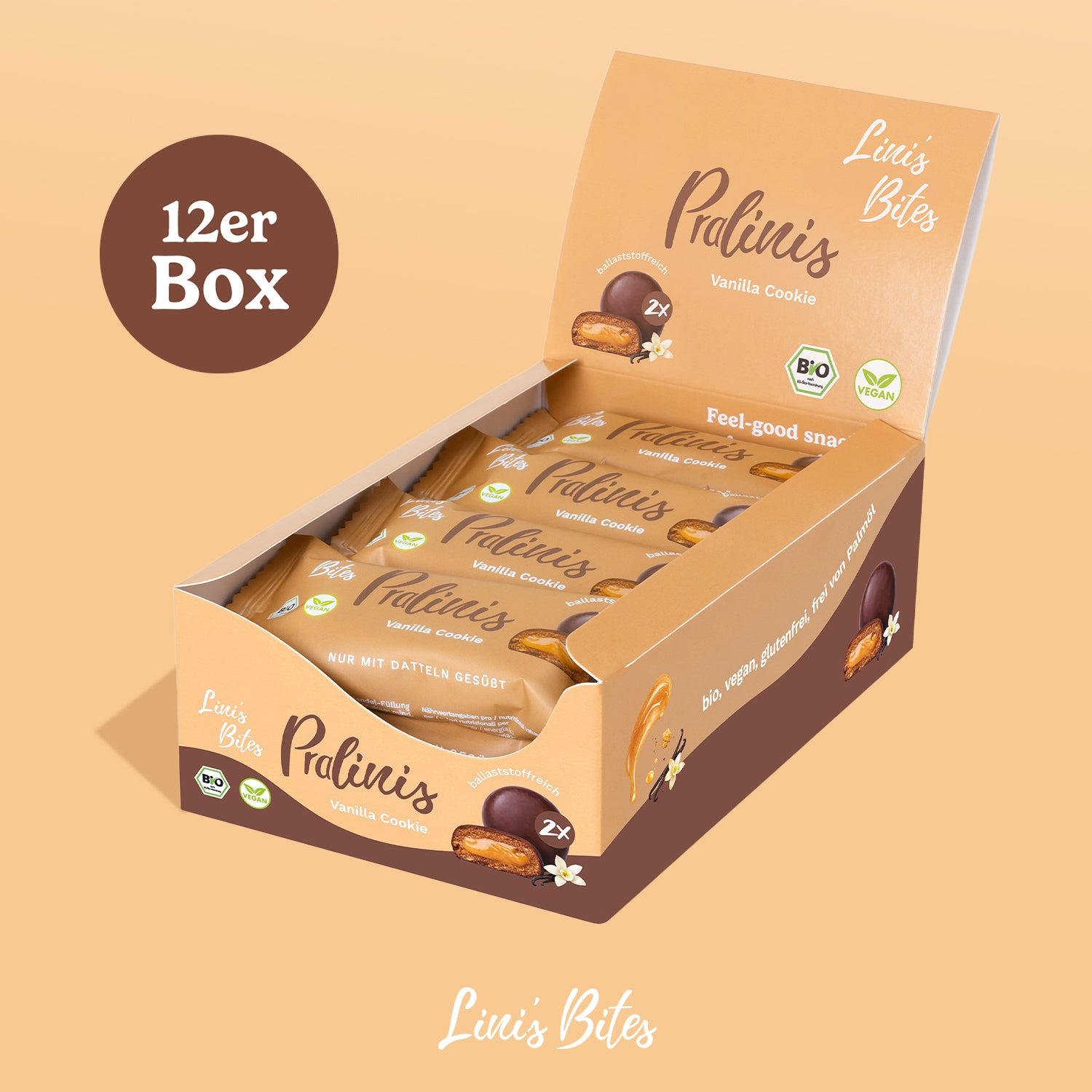 Bio Pralinis Vanilla Cookie 2.0 (12er Box)
