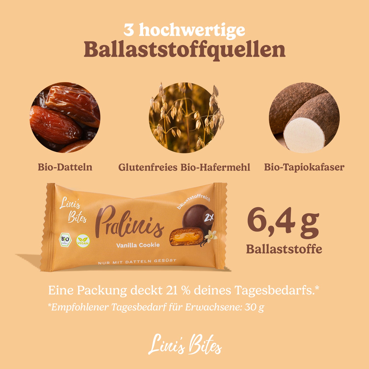Bio Pralinis Vanilla Cookie 2.0 (12er Box)