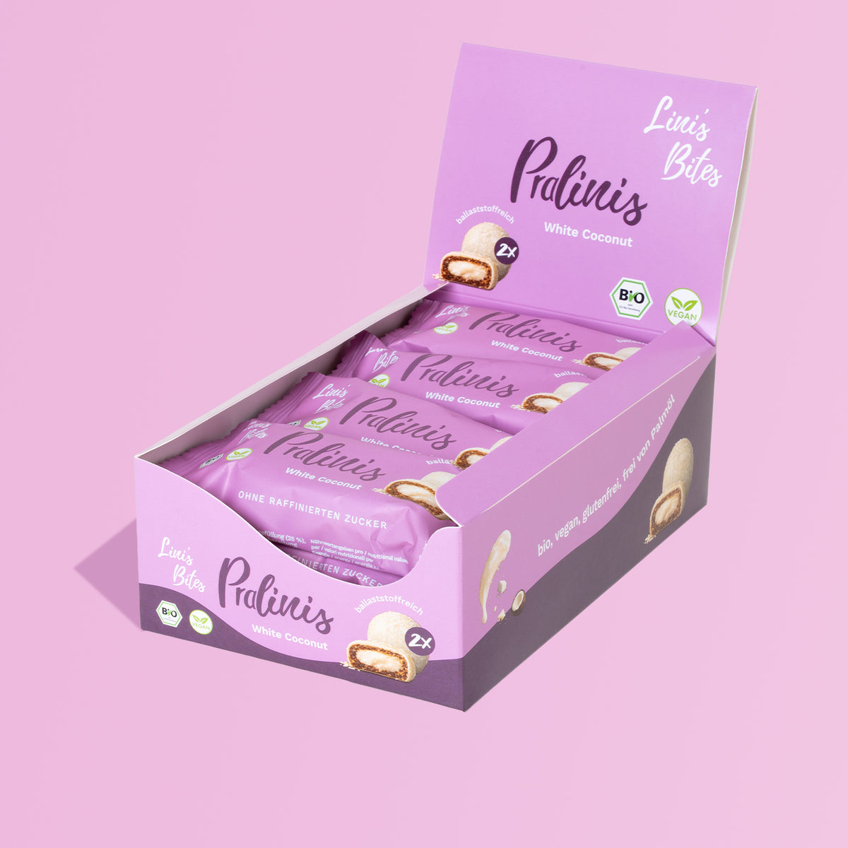 Bio Pralinis White Coconut (12er Box)