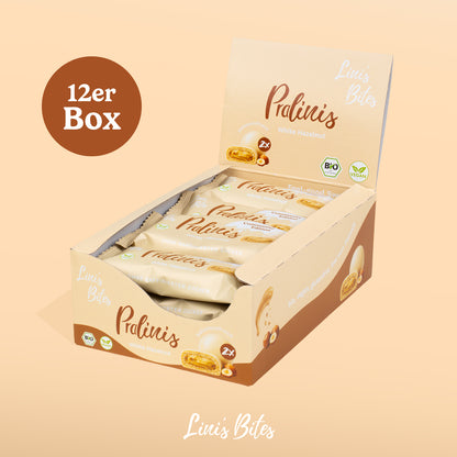Bio Pralinis White Hazelnut – Community Edition (12er Box)