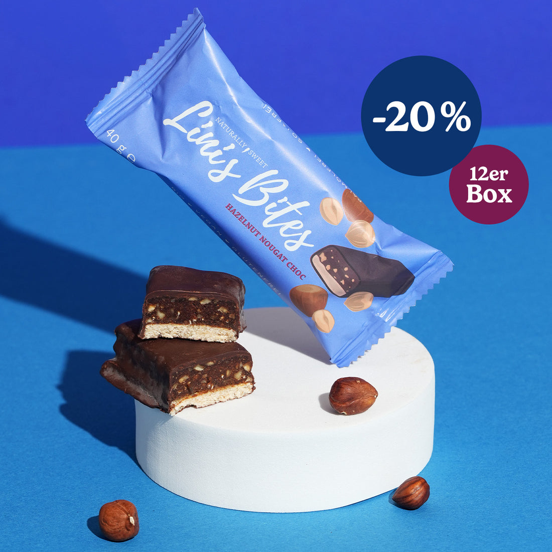 Bio Riegel Hazelnut Nougat Choc (12er Box)